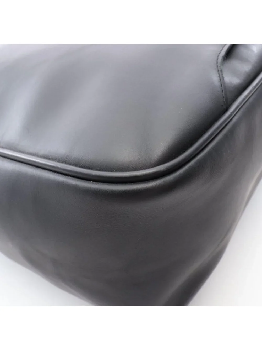 Bottega Veneta Business Intrecciato Black Leather Briefcase